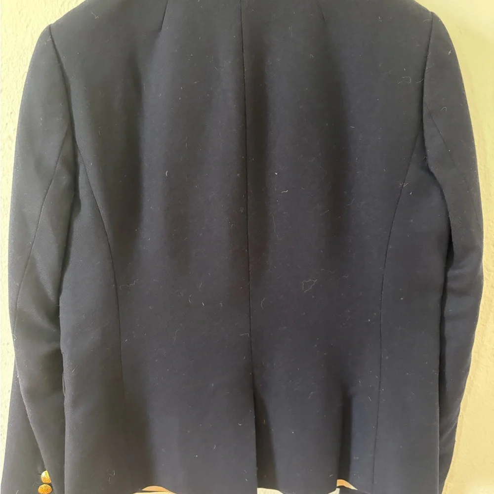J. Crew Navy Blazer with Gold Buttons